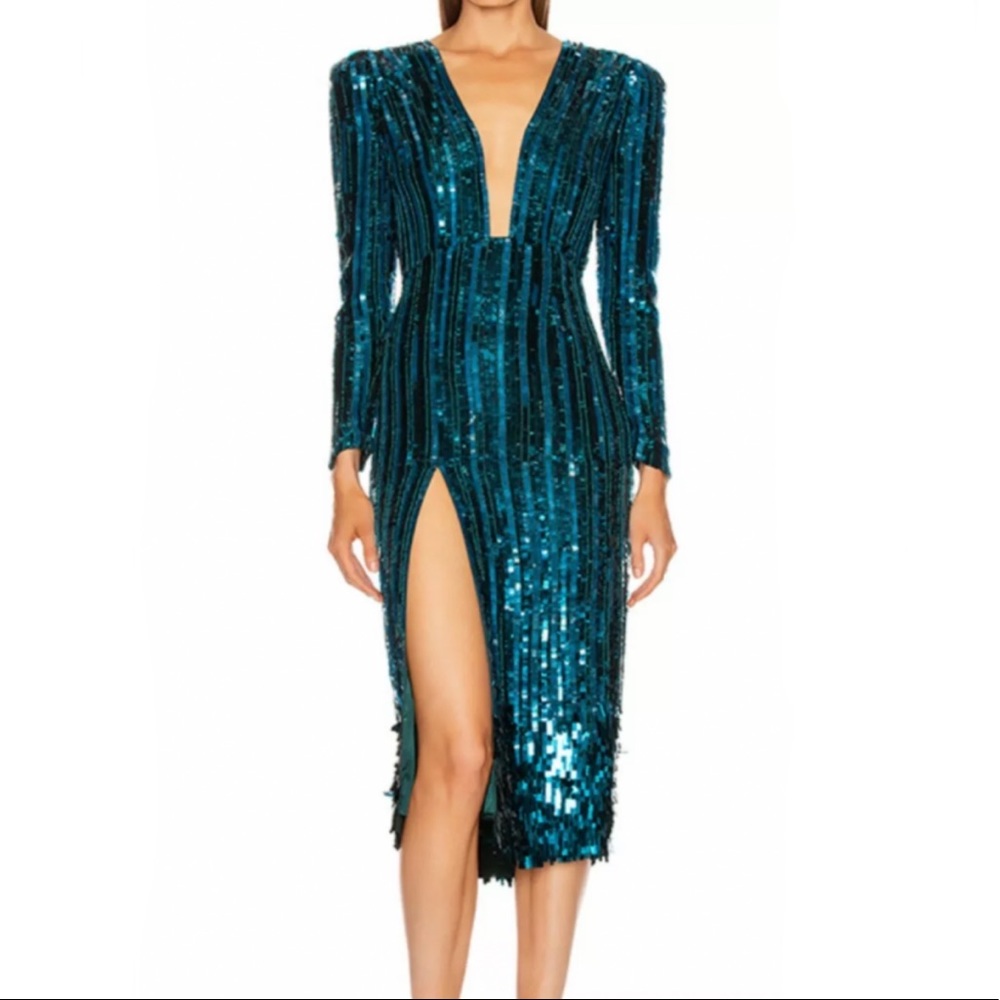 COPY - Reve Riche Miesha Dress Forest Green Size 38